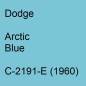 Preview: Dodge, Arctic Blue, C-2191-E (1960).